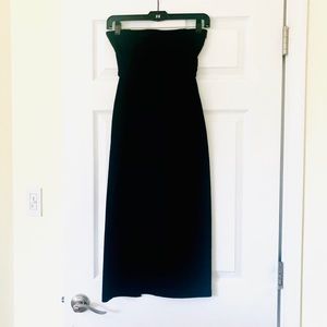 Long wool tie waist skirt